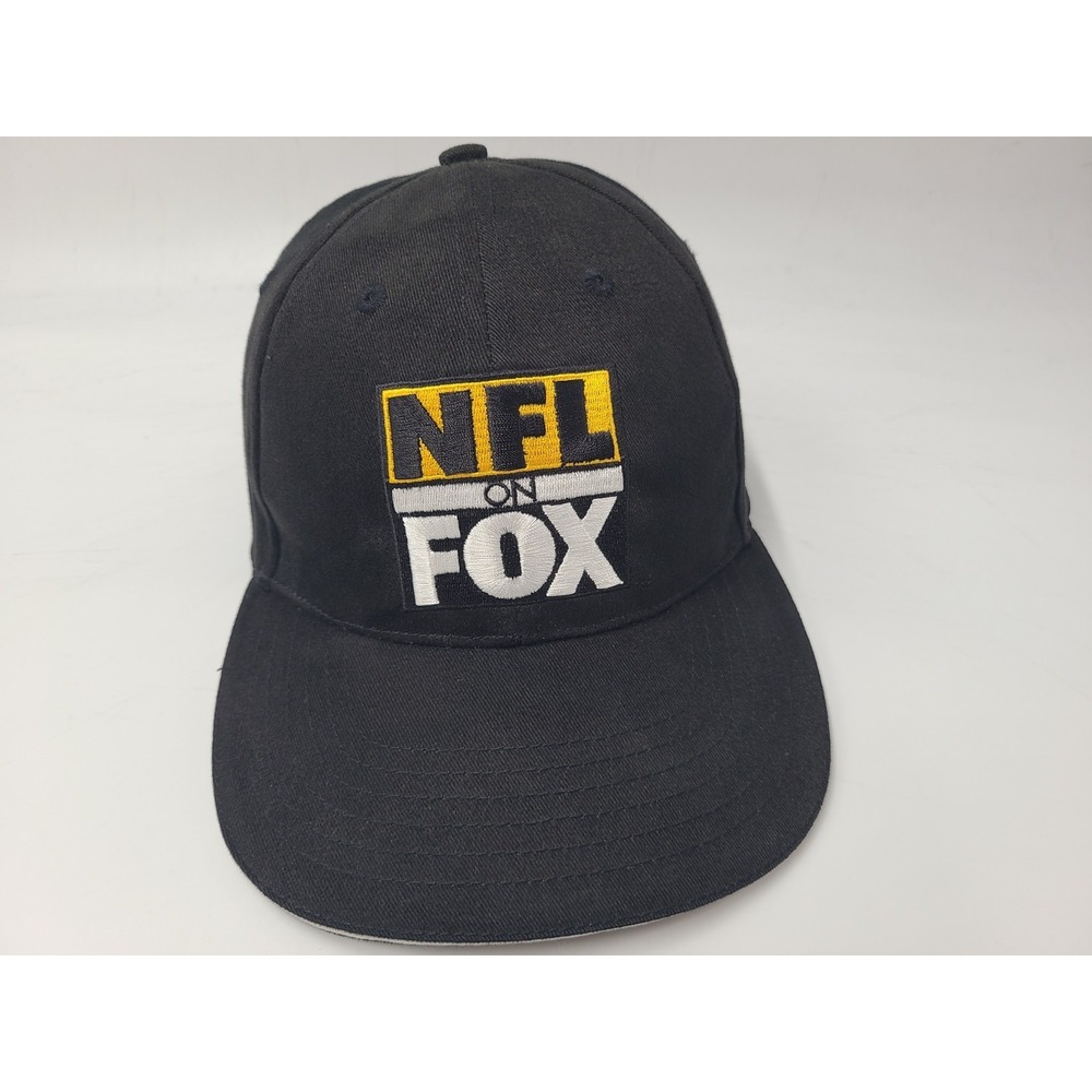 Vintage NFL on FOX Adjustable Hat Cap Cotton Casual Dad Men Women Football Black